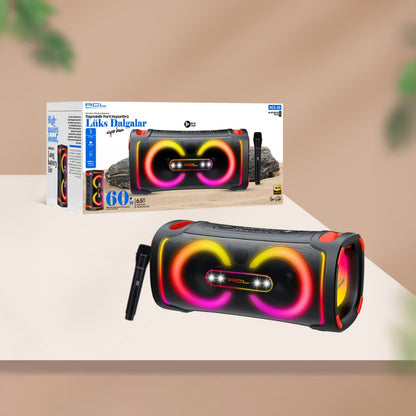 60W 2x6.5 İnç Taşınabilir Parti Hoparlörü Bluetooth