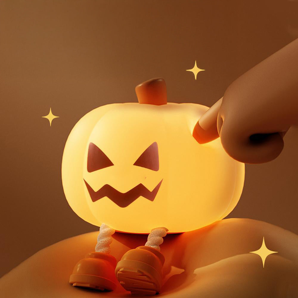 3 Kademeli Silikon Balkabağı 5mAh Gece Lambası