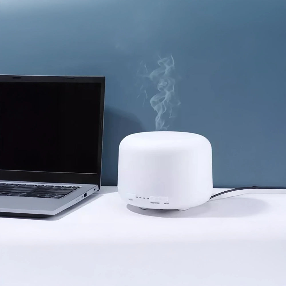 500ml Kapasiteli 7 Renk LED Işıklı Ultrasonik Hava Nemlendirici