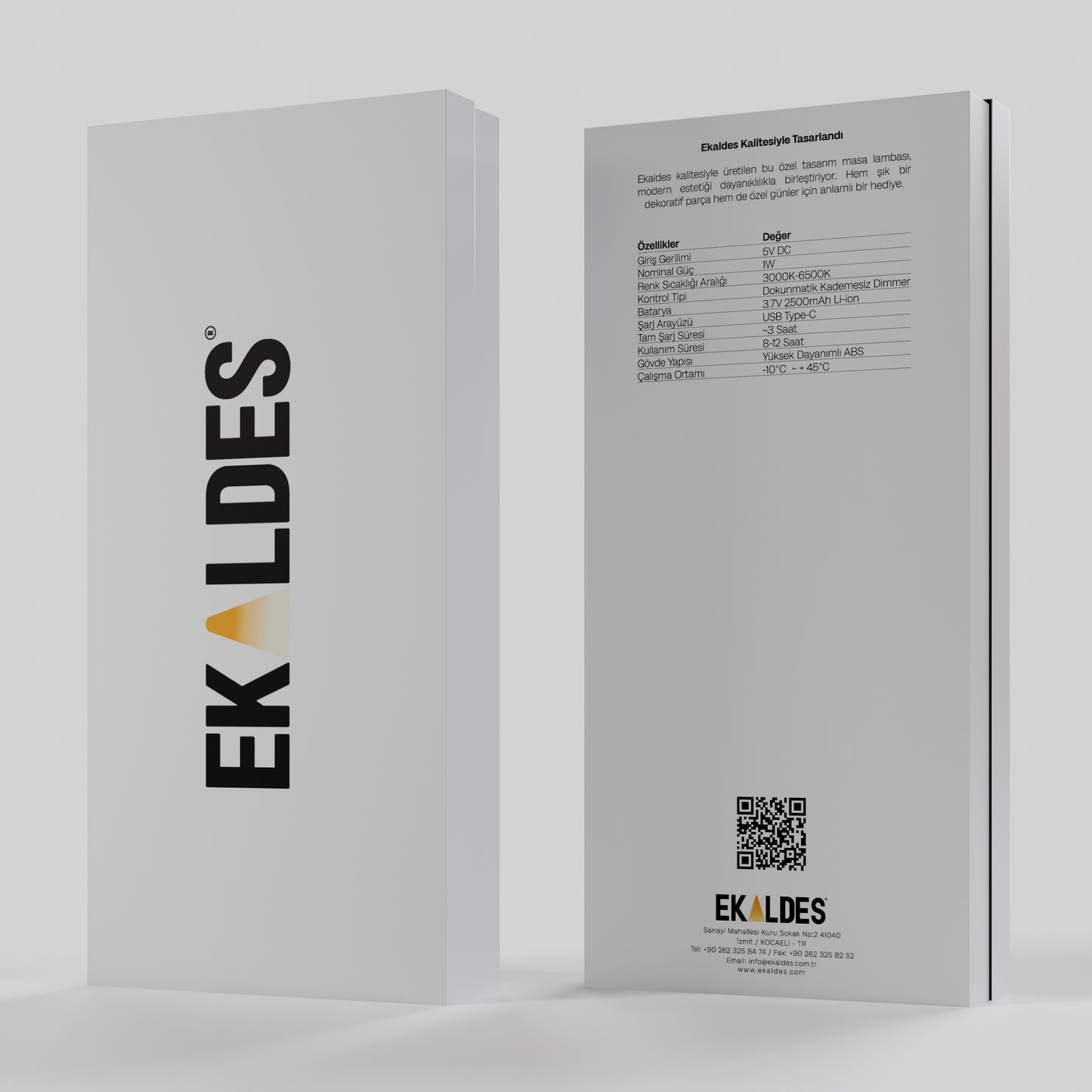 Dekoratif Masa Lambası (Sarı-Kırmızı)