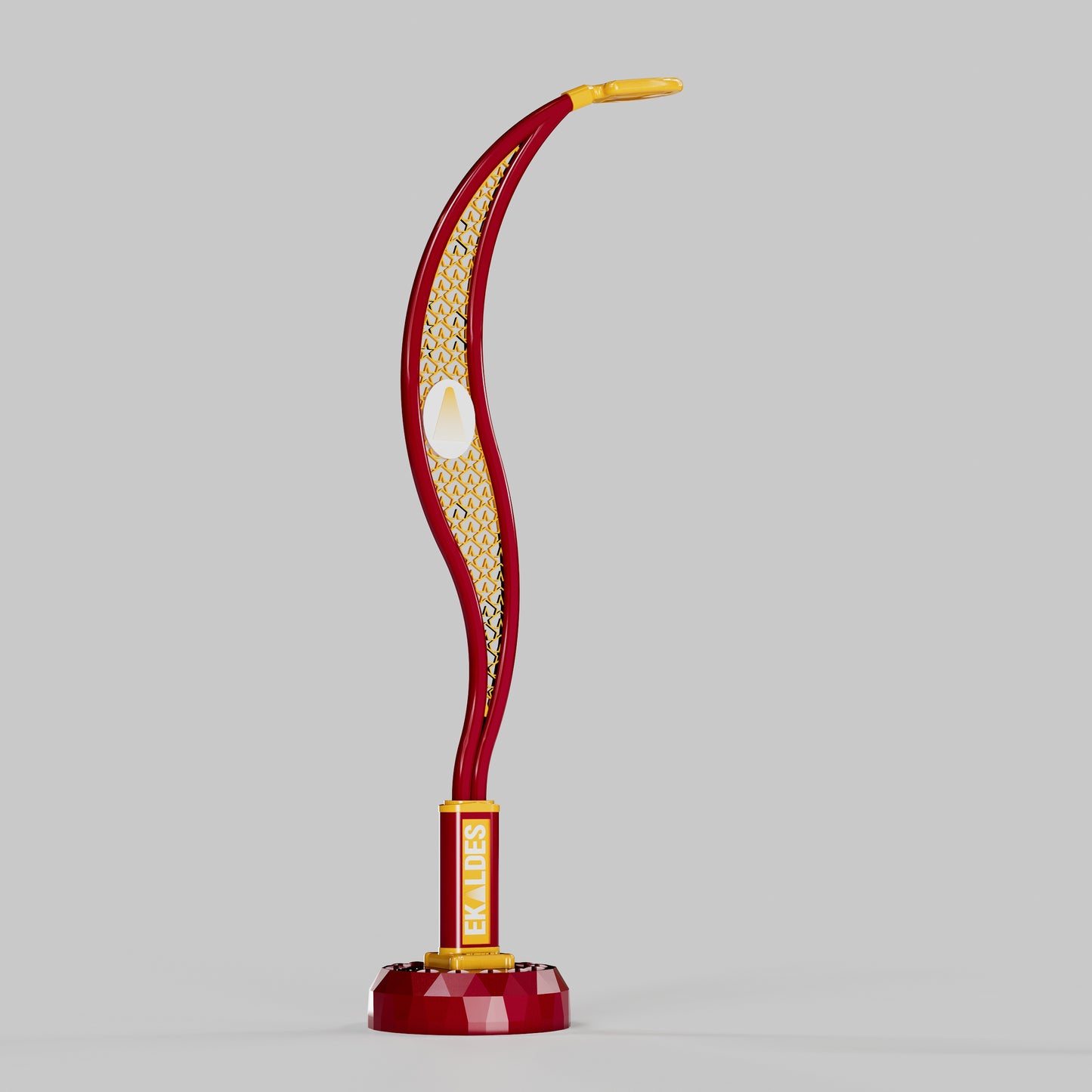 Dekoratif Masa Lambası (Sarı-Kırmızı)